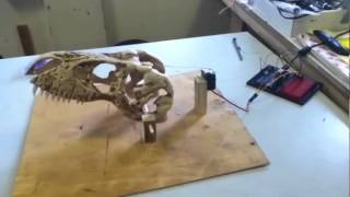 Skull head moving with a servo