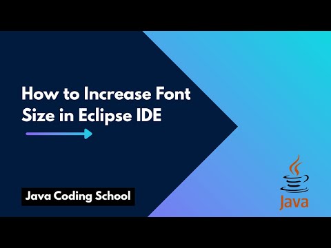 How to Increase Font Size in Eclipse IDE