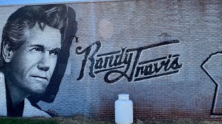 Randy Travis Mural - Birth Place of Country Star in Marshville, North Carolina