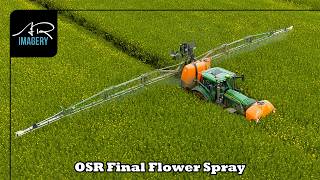 John Deere 6R 145 Spraying OSR with the 24m Amazone Sprayer | C Bell & Sons