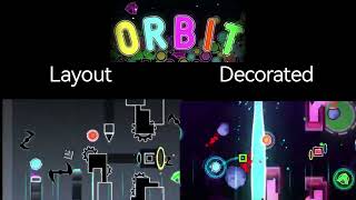 ORBIT - Layout and Final Side-by-side comparison - Geometry Dash