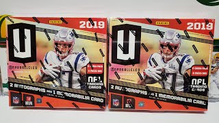 2019 Panini Unparalleled Football 2 Hobby Box Opening. 6 Hits!
