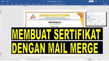 Membuat Sertifikat dengan Mail Merge