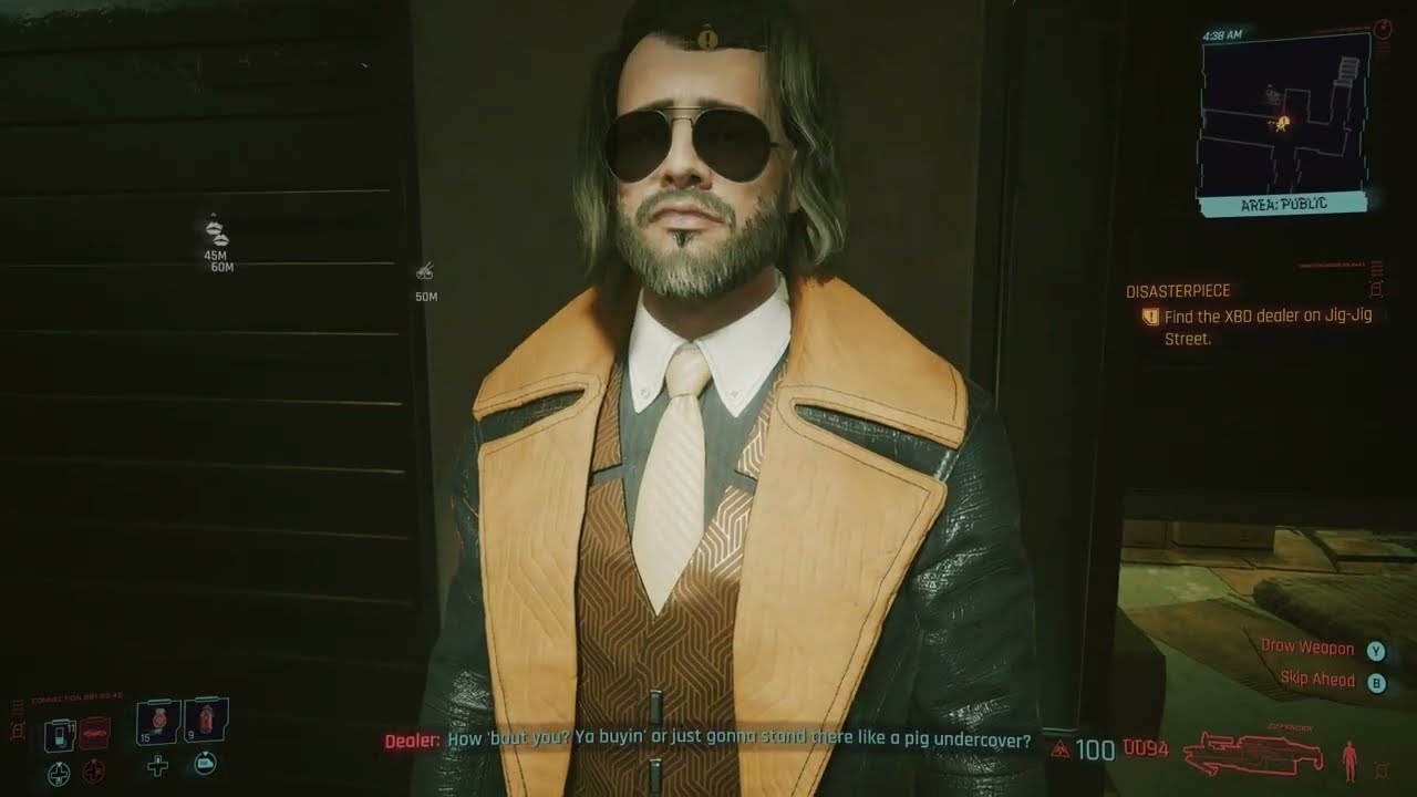 Cyberpunk 2077 - Disasterpiece: Find and Talk to The XBD Dealer