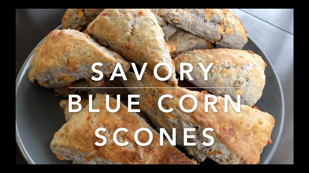 Savory Blue Corn Scones