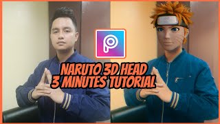 How to Apply Naruto 3D head in your photos using PicsArt screenshot 3