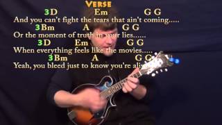 Video thumbnail of "Iris (Goo Goo Dolls) Mandolin Cover Lesson with Chords/Lyrics"