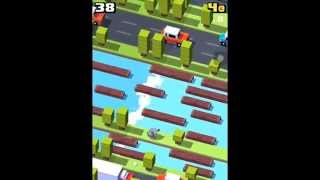 [ Crossy road ] Gameplay - Poopy Pigeon