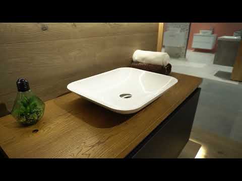 Накладний умивальник-чаша 500x400 Miraggio Marteen, видео 1