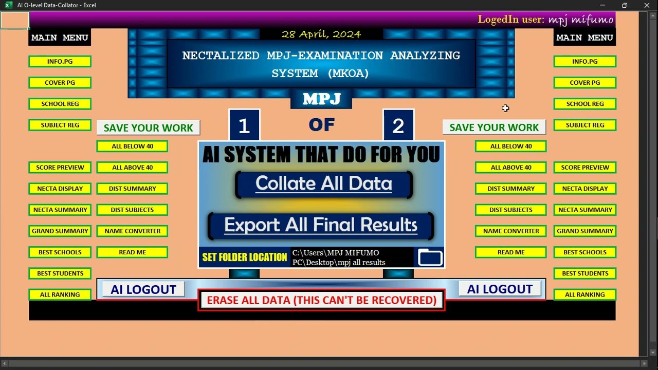 mpj robotic system for O-level joints
