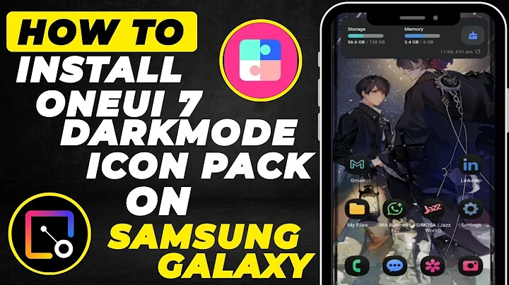 How to Install OneUI 7 Dark Mode Icon Pack on Any Samsung Galaxy | Free Setup 2025