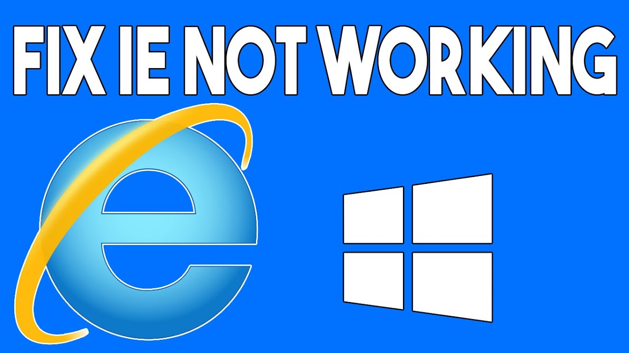 internet explorer stopped working windows 10