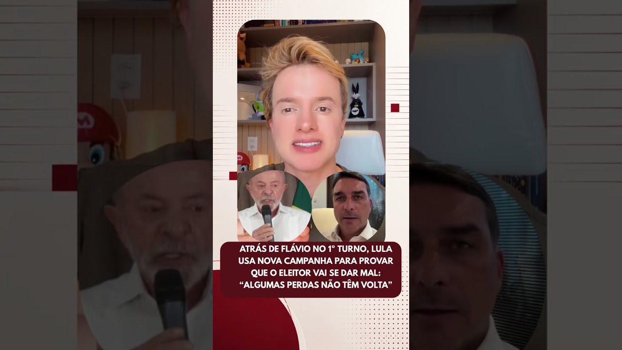 Atrás de Flávio no 1º turno, Lula usa nova campanha para provar que o eleitor vai se dar m