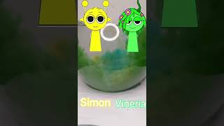 Sprunki Simon Vineria🤩🥰😍#satisfying #experimnent #shorts #inkora