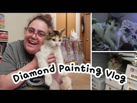 this is willow's world and we're just living in it | diamond painting vlog #129!
