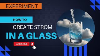 Easy Storm in a Glass Experiment for Kids | Fun Science with a 6-Year-Old #ScienceForKids