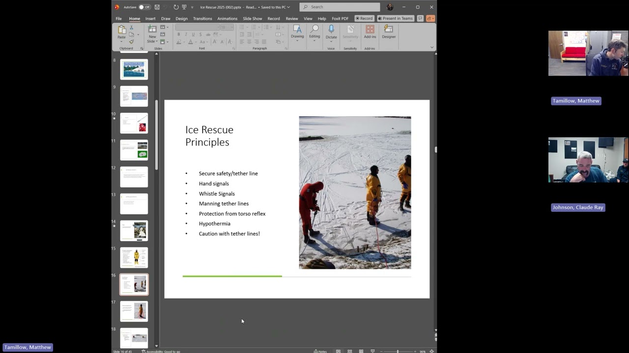 Ice Rescue Training Presentation 2025: Battalion 408-B