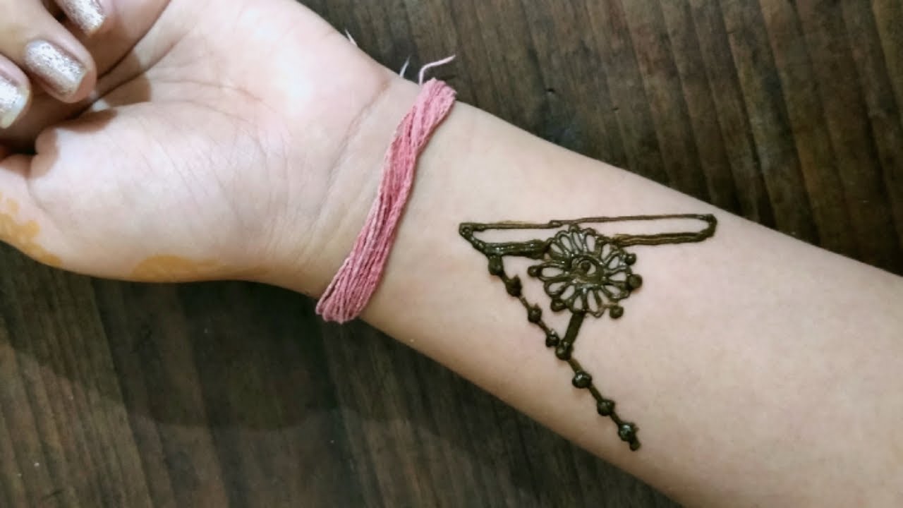 very easy & quick A alphabet mehndi design | A letter henna design