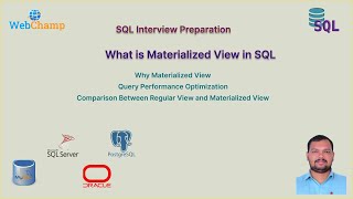 SQL Que 35: What is Materialized View in SQL || Difference Between View and Materialized View in SQL