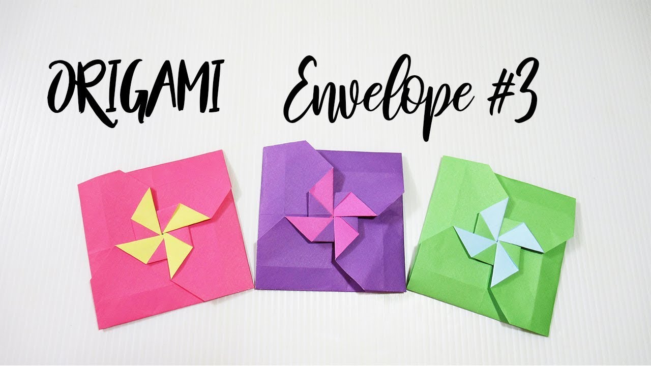 พับซองจดหมายแบบสี่เหลี่ยมจตุรัส#3 | Origami #3 | PlaUbon