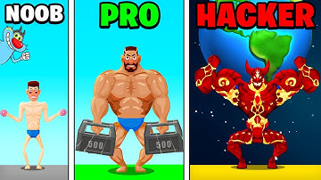 NOOB vs PRO vs HACKER | Tough Man | With Oggy And Jack | Rock Indian Gamer |
