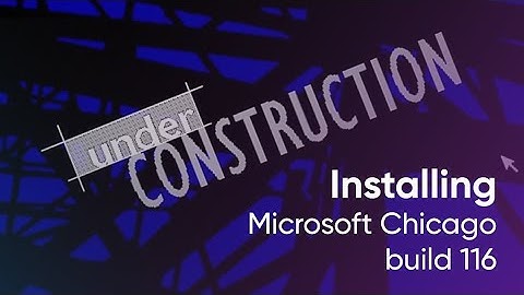 Installing Microsoft Chicago build 116 (Windows 95)