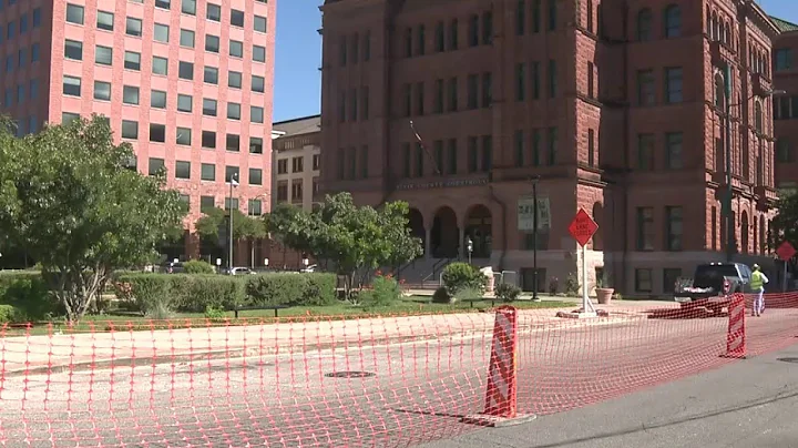 Drop-off zone construction begins at courthouse to help those with special needs