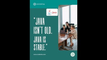 “Java isn’t old. Java is stable.”