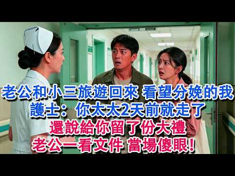 老公和小三旅遊回來，看望分娩的我，護士：你太太2天前就走了，還說給你留了份大禮。老公一看文件，當場傻眼！#婆媳 #家庭 #情感故事 #為人處世 #婚姻 #故事 #情感 #出軌 #生活