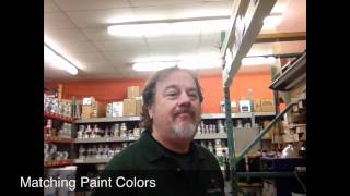 Paint Color matching at Benjamin Moore & Co.
