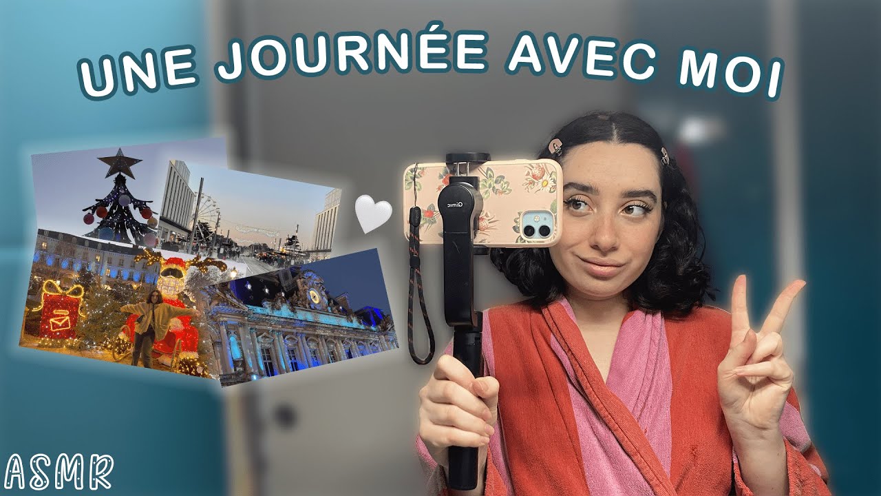 🌙 ASMR FRANÇAIS : UNE JOURNÉE AVEC MOI 🎄💓 (marché de Noël, shopping, chocolat chaud…) #asmr #vlog