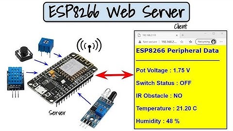 ESP8266 Web Server for Input Peripherals