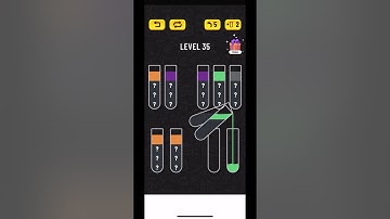 Water Sort Puzzle Level 35 Walkthrough #shorts #watersortpuzzle