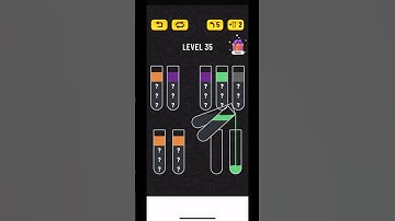 Water Sort Puzzle Level 35 Walkthrough #shorts #watersortpuzzle