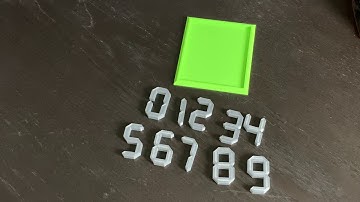 3d Printed Tricky Numbers Puzzle