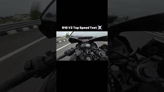 R15 Top Speed - Full video on My YouTube #shorts #viral #viralshorts #r15v3 #r15 #yamaha #topspeed