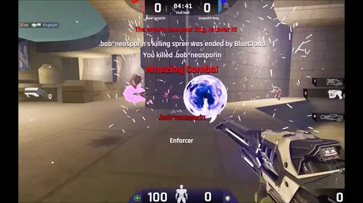 UT4 CTF PUG Using enemy's shock ball to combo his teammate