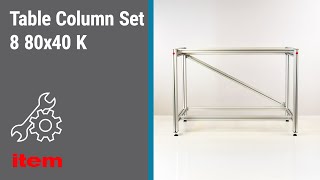 How do I assemble a manually height-adjustable table (item MB Building Kit System)? Wealth