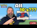 🔴 My Biggest Grading Submission YET!!! What Grades Has PSA Given Me??? #pokemon #psa #live #unboxing