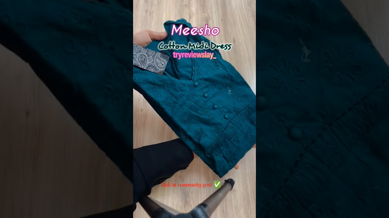 midi dress from meesho 