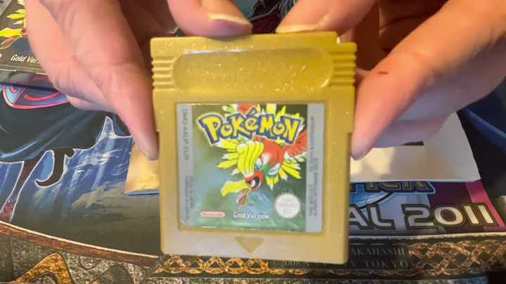 Nostalgamer 4K Unboxing Pokemon Gold Version On Nintendo Game Boy Color GBC UK PAL