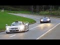 Mercedes CLK GTR vs Porsche 911 GT1 - Drag Race, Sound & Accelerations