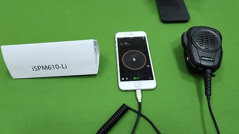 iSPM610-LI Super Loud Speaker Mic for iPhone and Zello