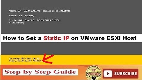 How to Set Static IP Address on VMware ESXi Host || ESXi Network Settings