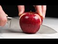 ASMR Macro: The Art of Slicing a Tomato Shot: Extreme macro, focusing on the detailed process o...