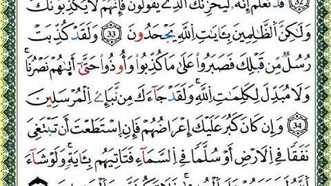 سورة الأنعام كاملة برواية ورش للقارئ العيون الكوشي