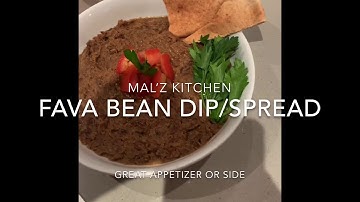 Fava Bean Dip/Spread | Mal’z Kitchen |