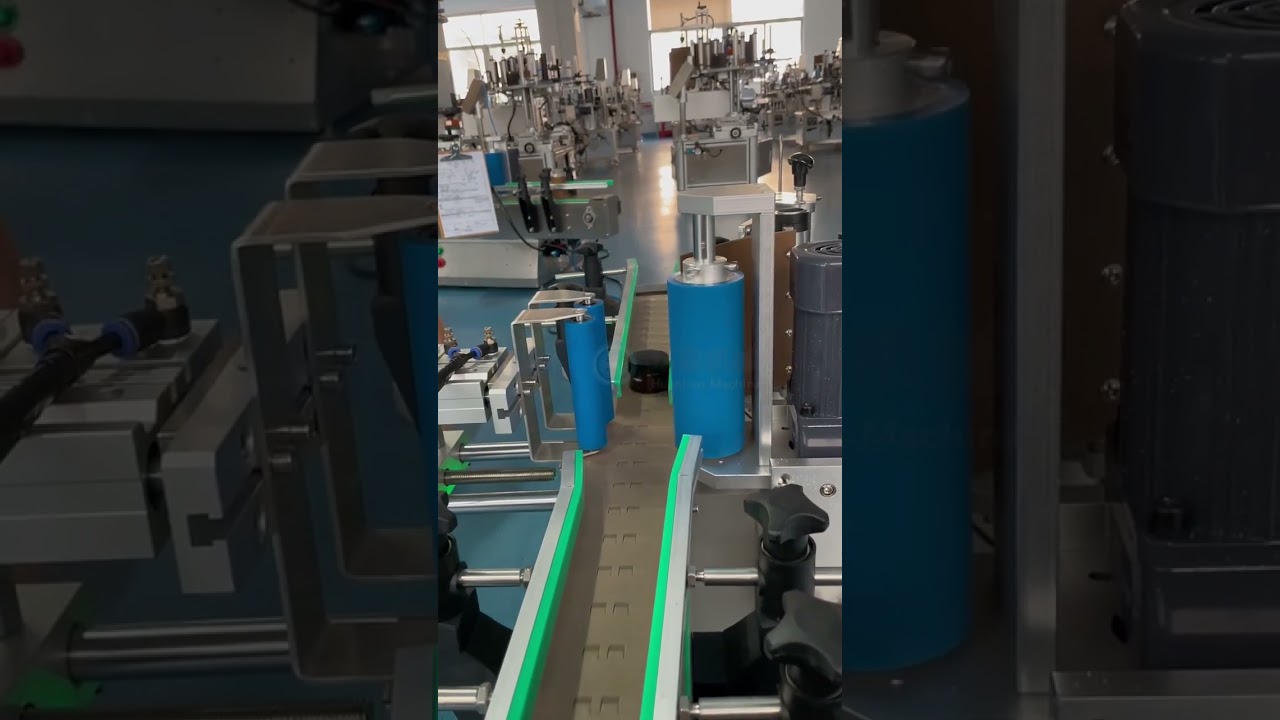 Glass bottle labeling, compatible with conical bottles labeling machine amazing.