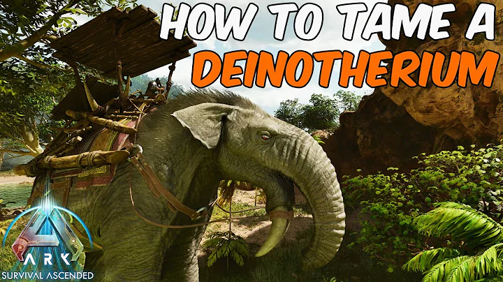 How to Tame a Deinotherium in ARK Survival Ascended #ark #deinotherium #arksurvivalascended