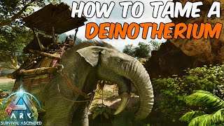 How to Tame a Deinotherium in ARK Survival Ascended #ark #deinotherium #arksurvivalascended